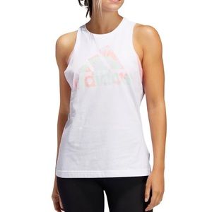 🖤Adidas White Tie Dye Tank Top Size XS